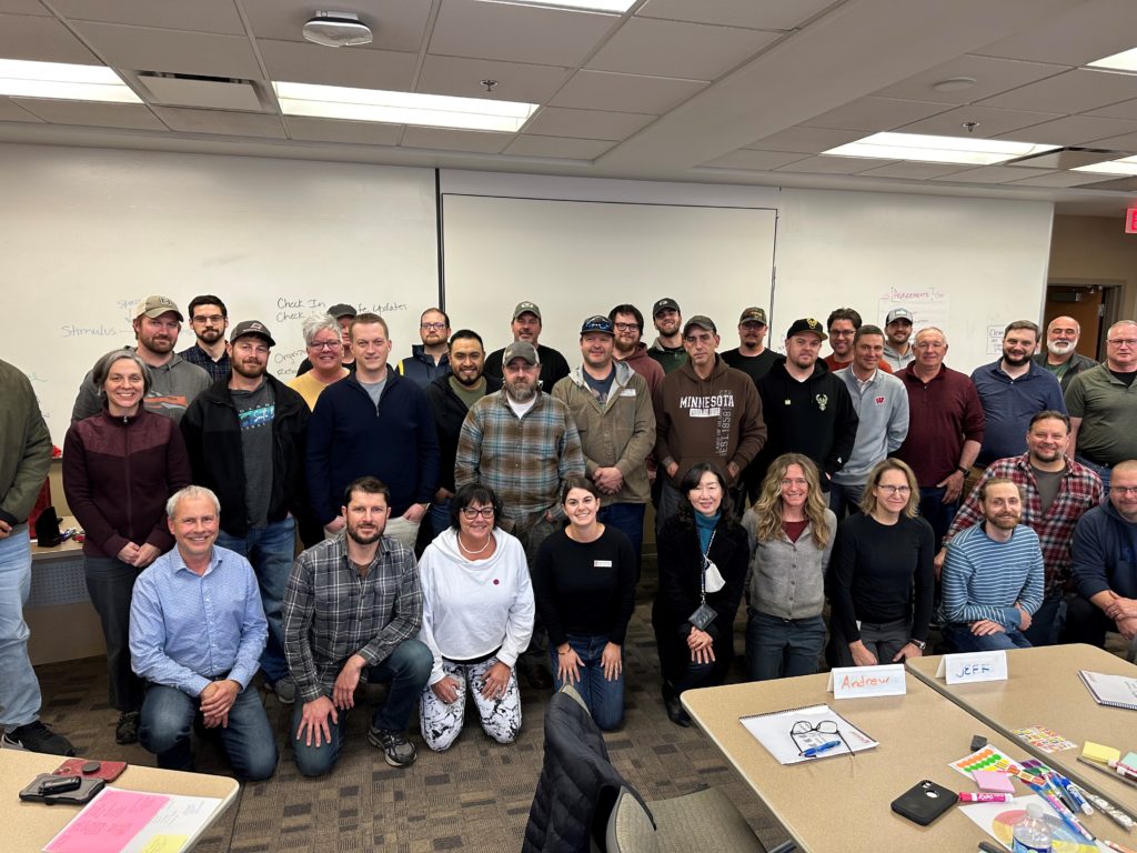 Attendees of the pilot Invest in Success program at the University of Wisconsin-Madison, April 2023.